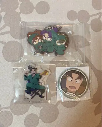 닌타마 시오에 분지로 아크릴 스탠드 아크릴 스탠드 캔뱃지 난자 데포라바