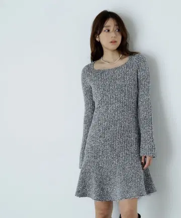 내추럴 뷰티 베이직 트위드 미니 원피스