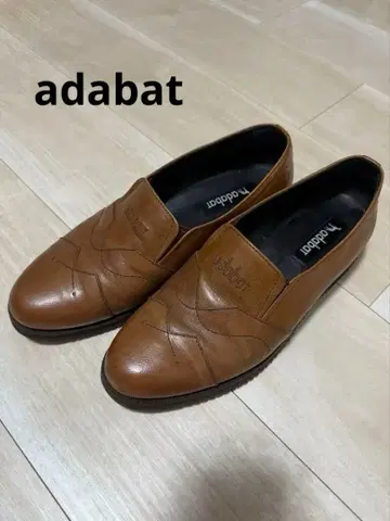 아다바트 가죽 신발 레더 슬립온 브라운 adabat