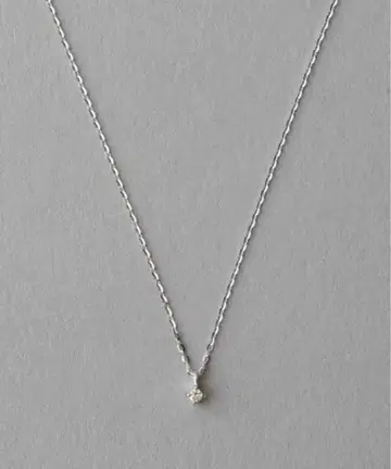 ete 화이트 골드 10k 다이아몬드 목걸이