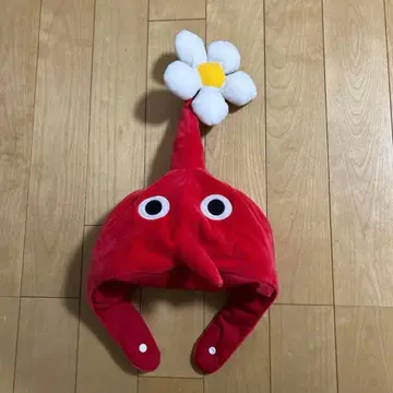 피크민 코스튬 모자 빨간 피크민