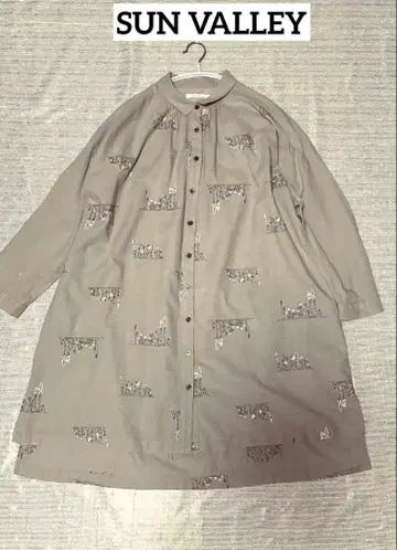 선밸리 SUN VALLEY 자수 원피스 튜닉 내추럴 계열