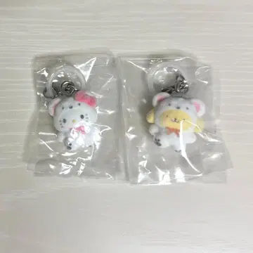 키티 폼폼푸딩 포근포근 스노우 산리오 메지루시 액세서리