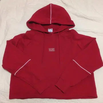[새상품급] X-girl 후드티 코튼 레드 사이즈 2