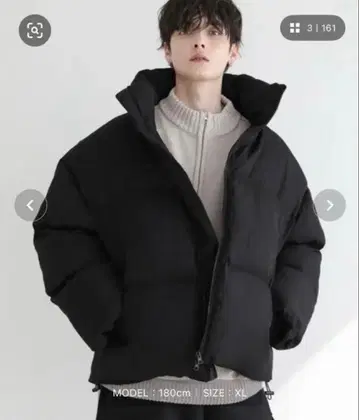 LILL 볼륨 하이넥 에코 다운 자켓 S