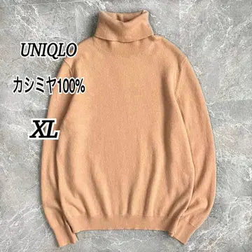유니클로 여성용 캐시미어 100% 터틀넥 스웨터 긴팔 XL 사이즈