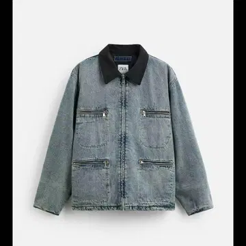 ZARA 대비 컬러 데님 자켓 M