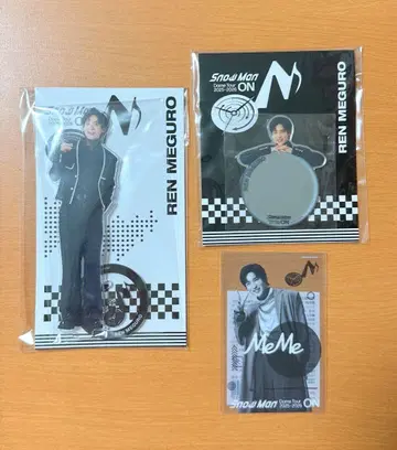 메구로 렌 아크릴 스탠드 스티커 거울 3종 세트