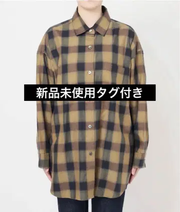 새상품 이번 시즌 저널 레사주 셔츠 체크 셔츠 체크 블라우스