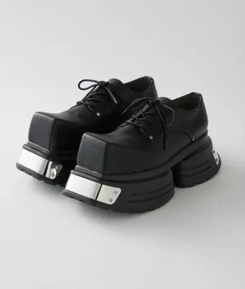 [ GRANCY ] 메탈 플레이트 가죽 신발 42