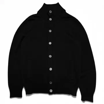 ZANONE CHIOTO 스탠드 카라 니트 가디건 블랙 50