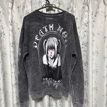 DEATH NOTE 미사미사 긴팔 상의 다크 그레이