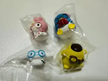 산리오 안경꼬짱 피규어 세미컴프 4종