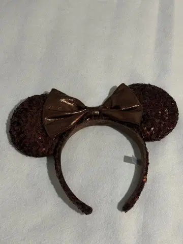 미니 스팽글 머리띠 브라운 도쿄 디즈니 리조트