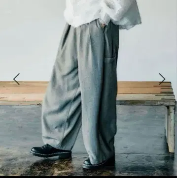 [ 새상품급 ] 니코앤드 해린본 2턱 페인터 팬츠 M 그레이