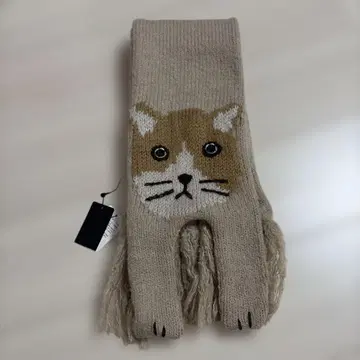 미사용 새상품 Candy Stripper LAZY CAT KNIT 머플러