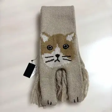 미사용 새상품 Candy Stripper LAZY CAT KNIT 머플러