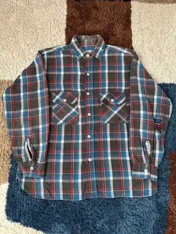50s unknown heavy nel shirt 뱀넬 바닥