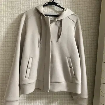 페루 핑크 베이지 후드 부착 후드티 M 사이즈