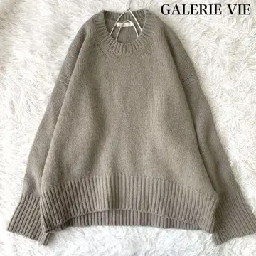 GALERIE VIE 파인 울 크루넥 풀오버 니트 그레이