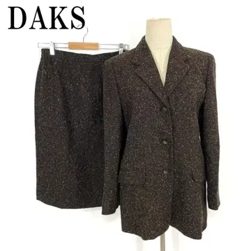 LA8639 DAKS 닥스 스커트 수트 브라운 울 11