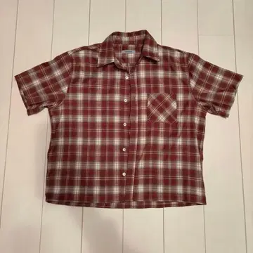 ADAMASTE 반팔 체크 셔츠 M