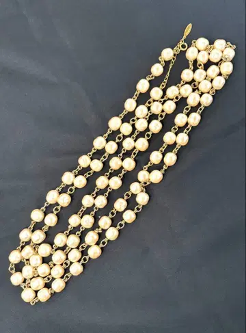 레어! KANEKO ISAO 카네코 이사오 앤티크풍 펄 롱 목걸이