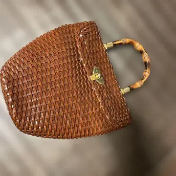 엘레강스 핸드백 대나무 핸들