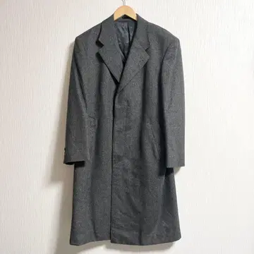 킨록 앤더슨 헤링본 체스터 코트 캐시미어 100% 그레이