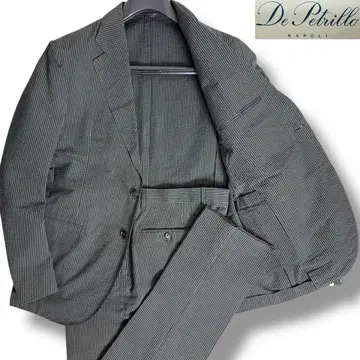 새상품 데페트릴로 시어서커 셋업 네이비 x 그레이 52