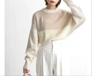 KBF 멀티얀 MIX 패턴 니트 택 포함 미사용품 구매 가격 9020엔