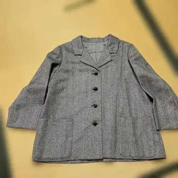 헤링본 그레이 테일러드 자켓