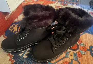 블랙 어그 부츠 보아 퍼