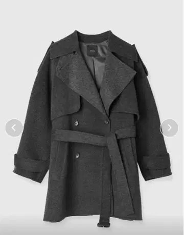 anuans 리버 울 미들 트렌치코트