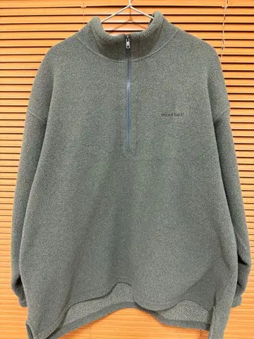 mont-bell 플리스 자켓 하프 지퍼 그린