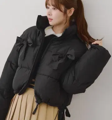 OLIVE des OLIVE 2WAY 리본 충전솜 블루종 프리 블랙