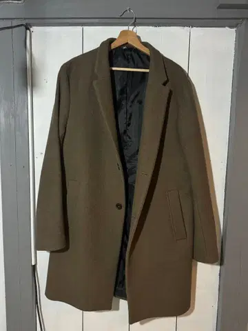 ZARA 체스터 코트 브라운