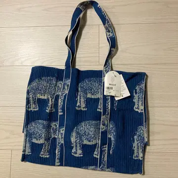 인도 코끼리 무늬 토트백
