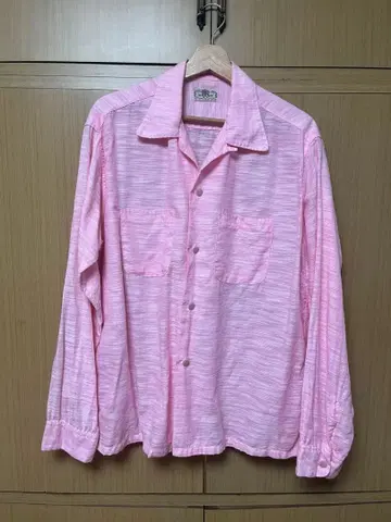 50s 브렌트 코튼 셔츠 핑크
