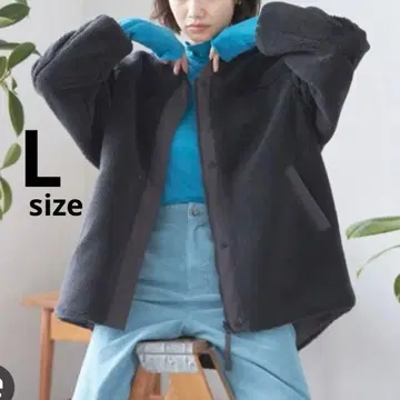 리버서블 보아 퀼트 블루종