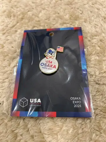오사카 만박 EXPO2025 미국관 스파크 월면 핀 배지