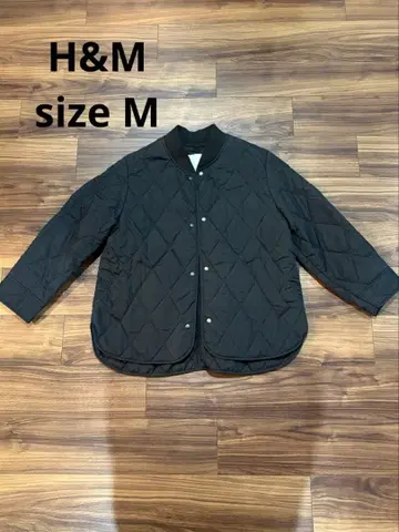 H&M 블랙 퀼팅 자켓 M