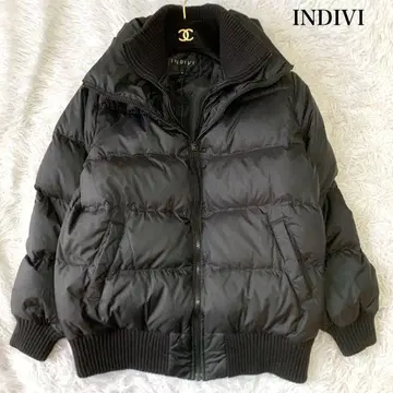 INDIVI 더블 지퍼 다운 자켓 아우터 40 사이즈