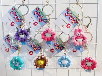 [ 새상품 ] 미야쿠미야쿠 산리오 나리키리 입체 마스코트 파스텔 컴플리트