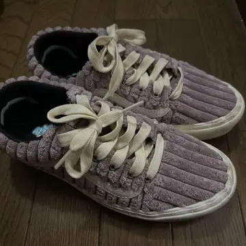 반스 코듀로이 보라색 스니커즈