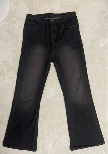 블랙 플레어 데님 팬츠 M