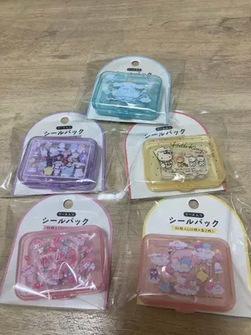 산리오 캐릭터 씰 팩 5개 세트