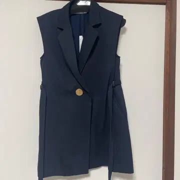 COCO DEAL 디자인 버튼 사이드 리본 베스트