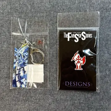 나가노 마모루 디자인전 파이브 스타 이야기 파열의 인형 핀 배지 키링