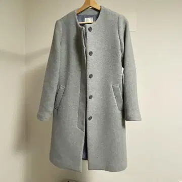 그레이 롱 코트 grove